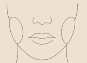 Fat pads beneath the skin shift and shrink