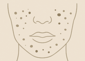 Melanin-producing cells (melanocytes)